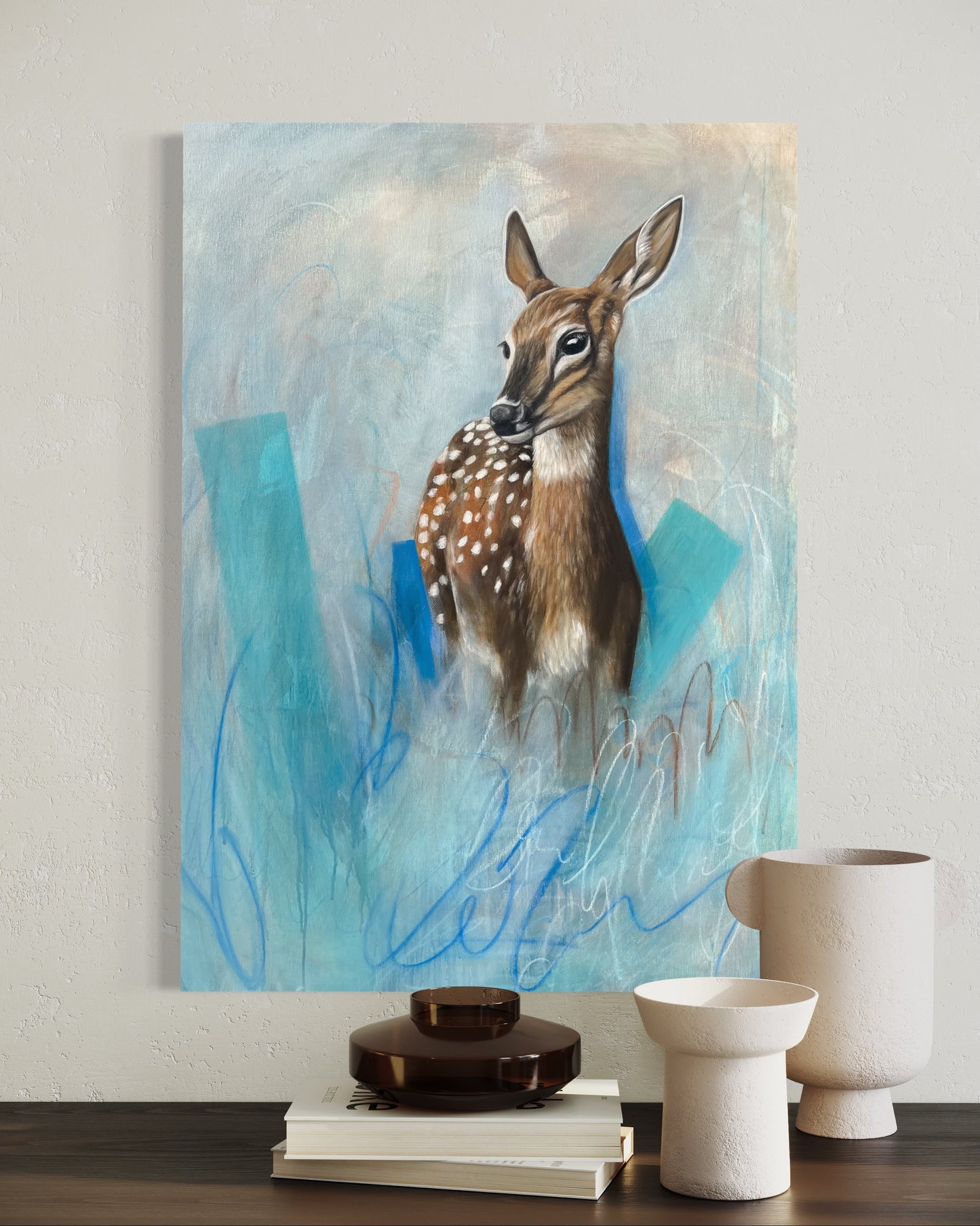 In the mist, 70x100 cm