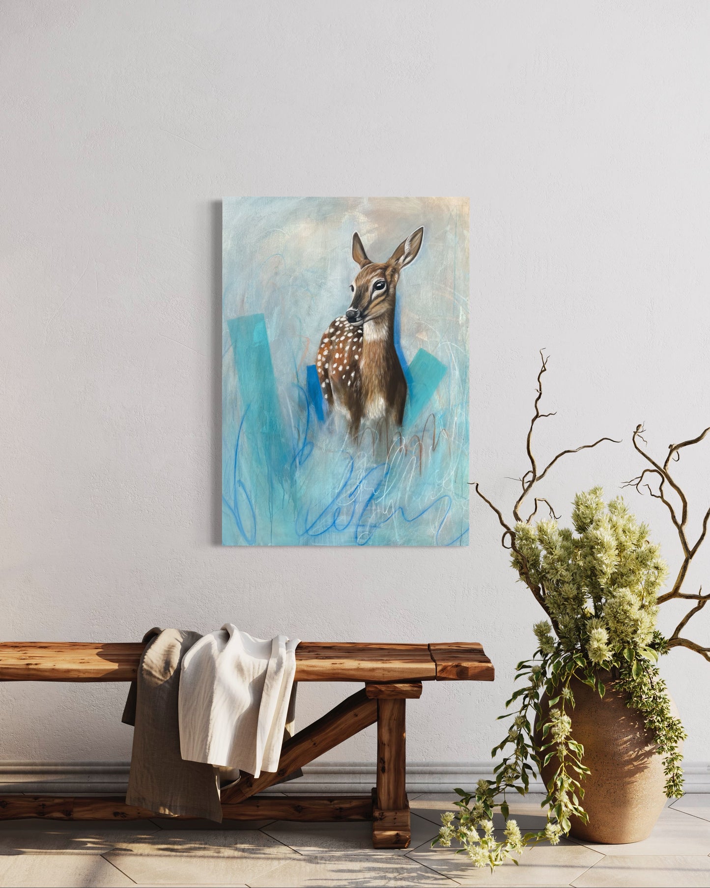 In the mist, 70x100 cm