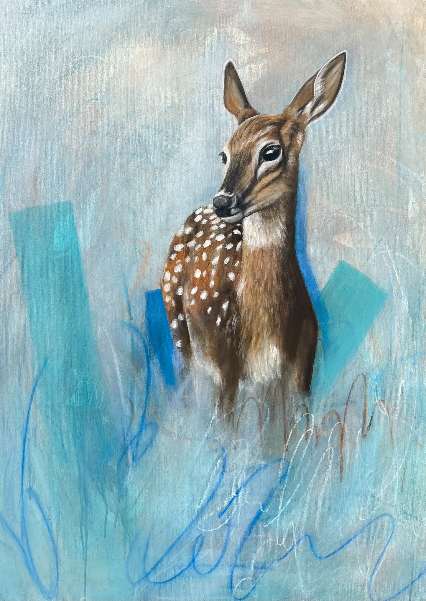 In the mist, 70x100 cm