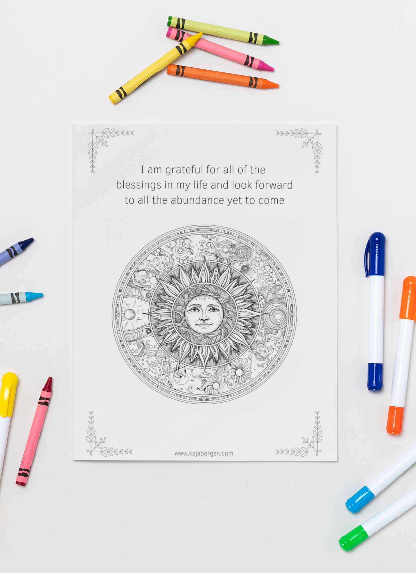 Divine Goddess Coloring Book