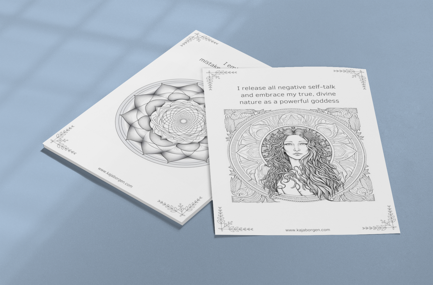 Divine Goddess Coloring Book