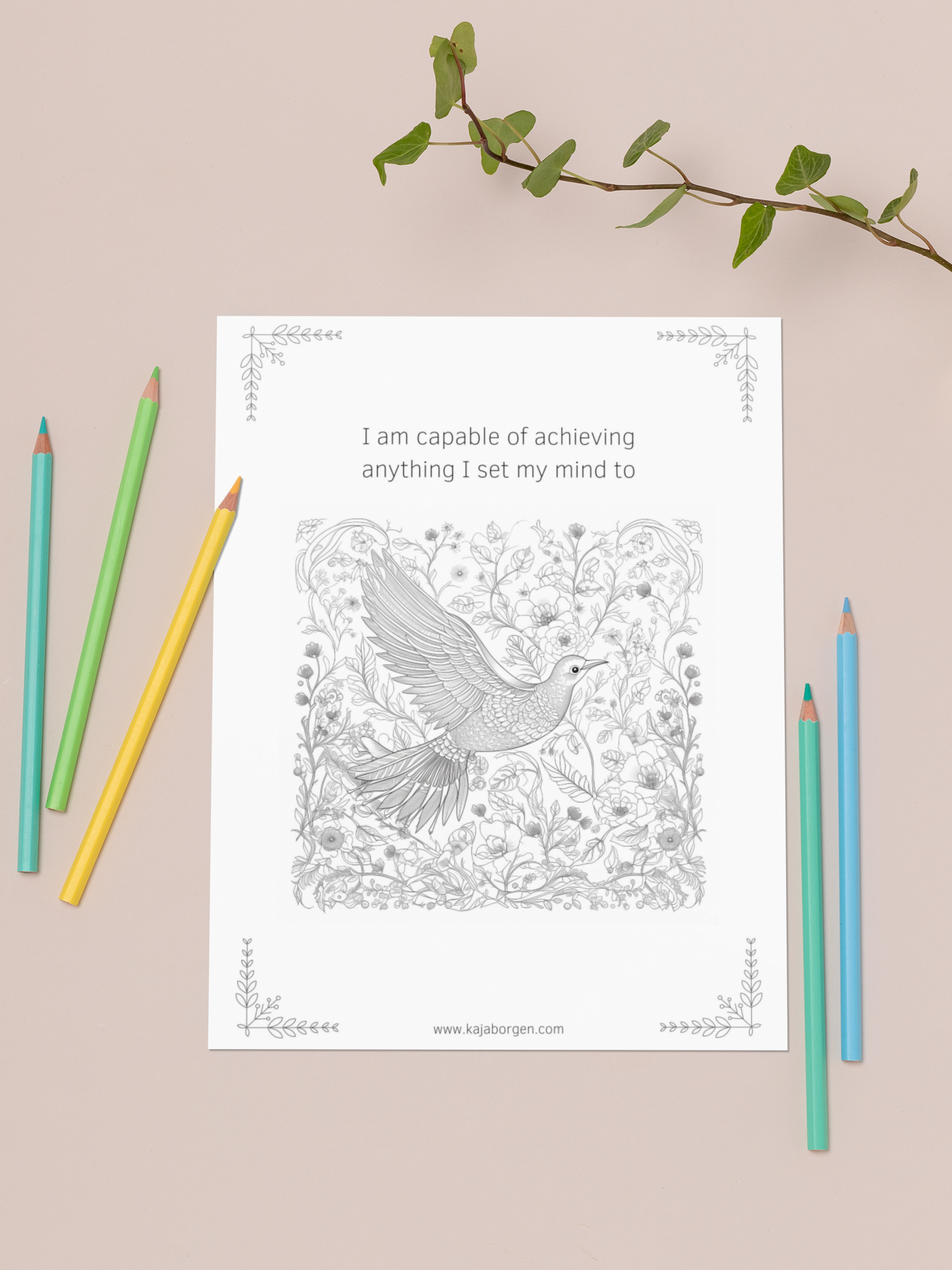 Divine Goddess Coloring Book