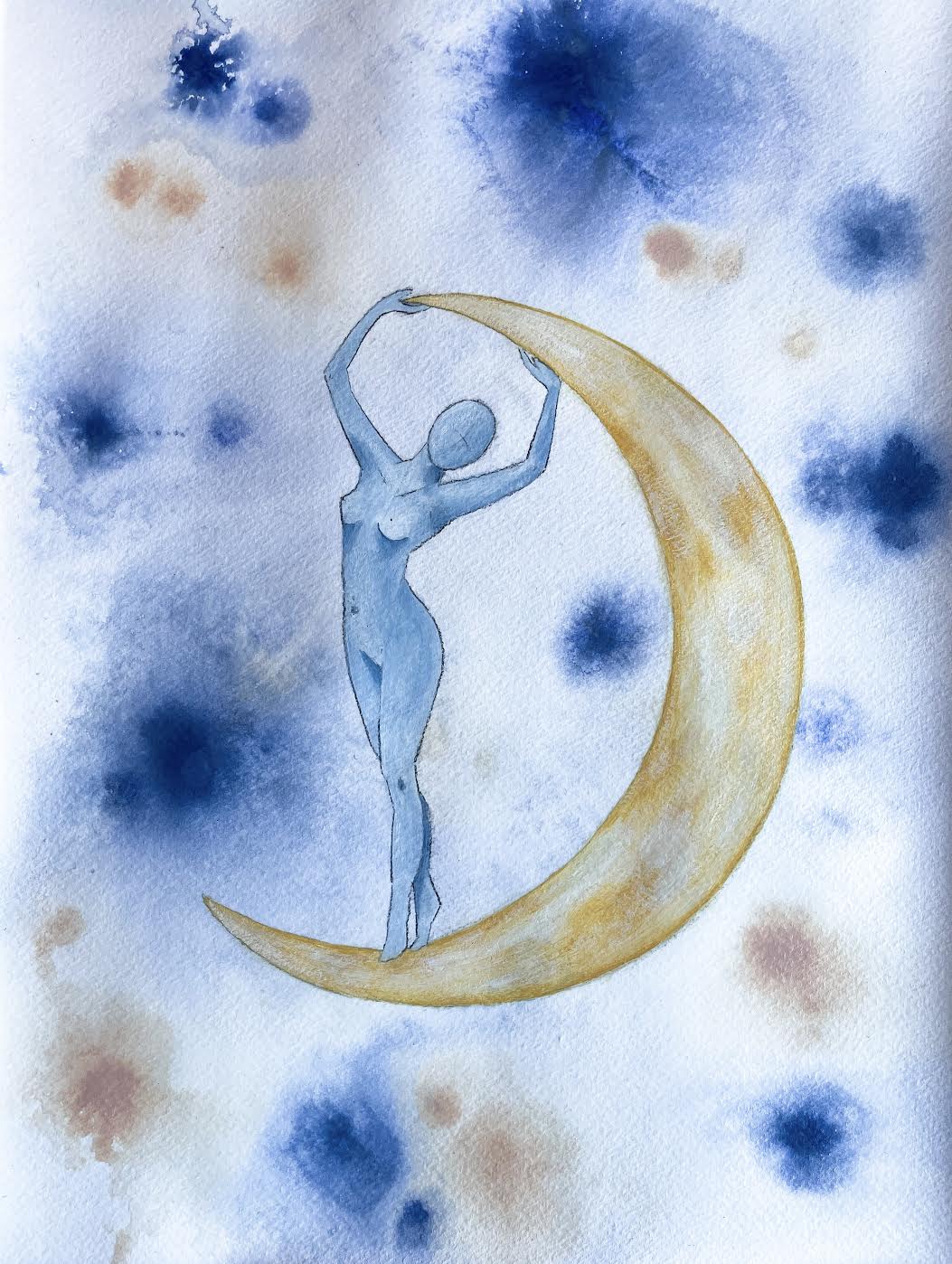 Moon child, 30x40 cm