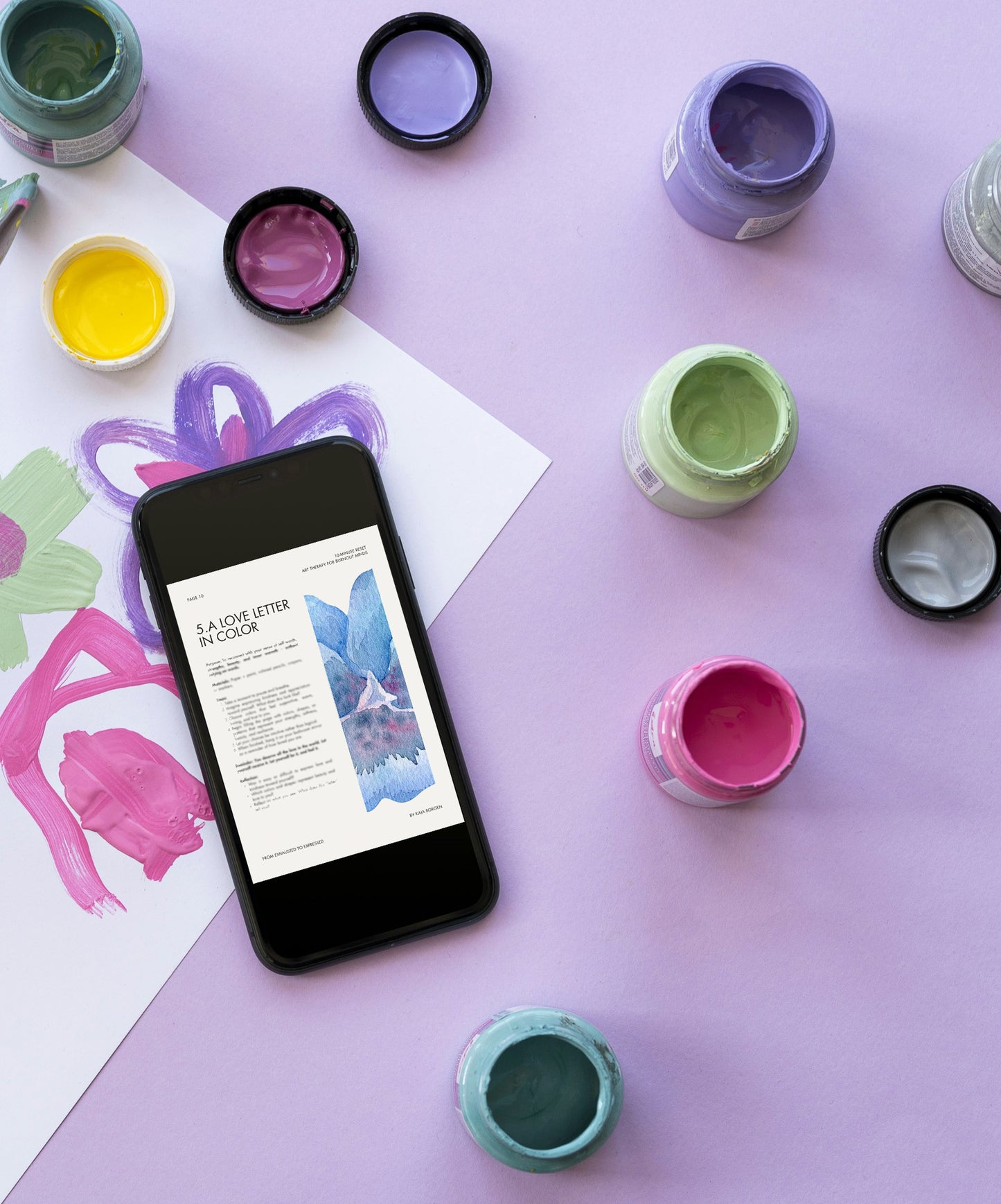 10-Minute Reset: Art Therapy for Burnout Minds