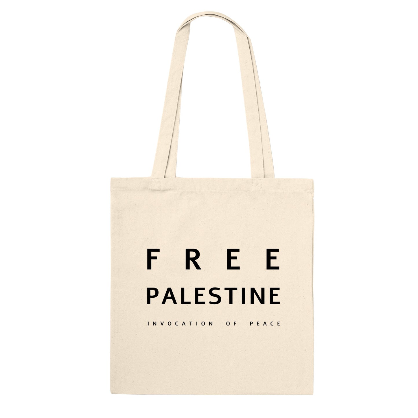 Free Palestine Premium Tote Bag (Natural)