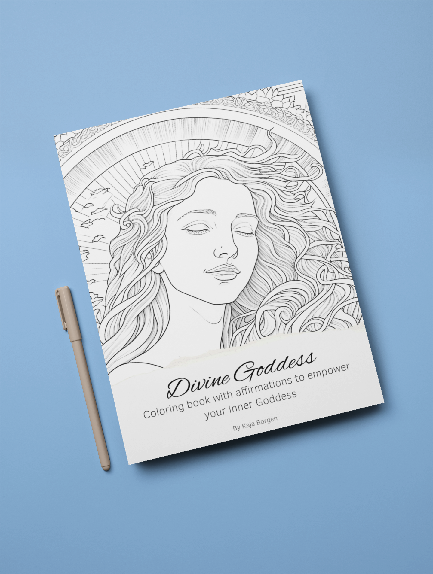 Divine Goddess Coloring Book