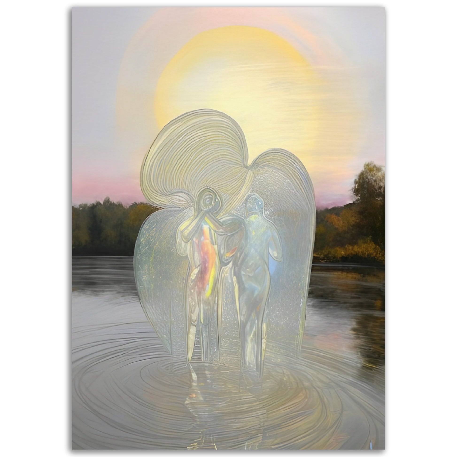 Guardian Angels - Poster by Kaja Borgen. Discover serenity and inspiration with our spiritual art prints and posters. Elevate your sacred space with unique designs on museum-quality paper. Perfect for spiritual seekers and yogis.​​