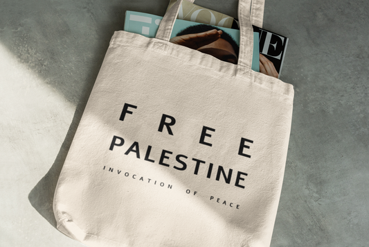 Free Palestine Premium Tote Bag (Natural)