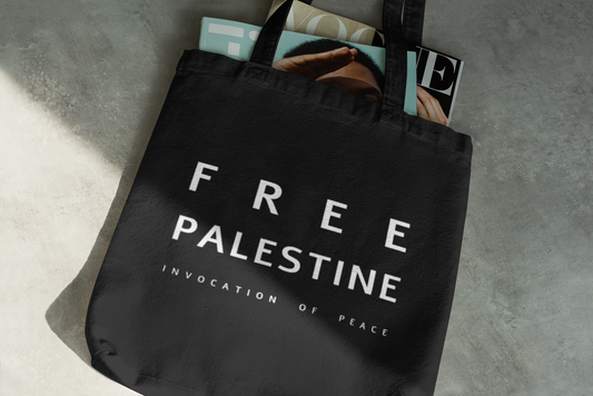 Free Palestine Premium Tote Bag (Black)